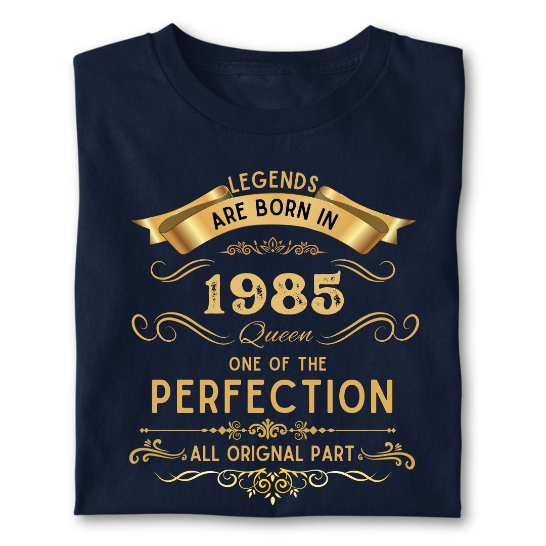 LEGENDS ARE BORN IN 1985 QUEEN GOLDEN