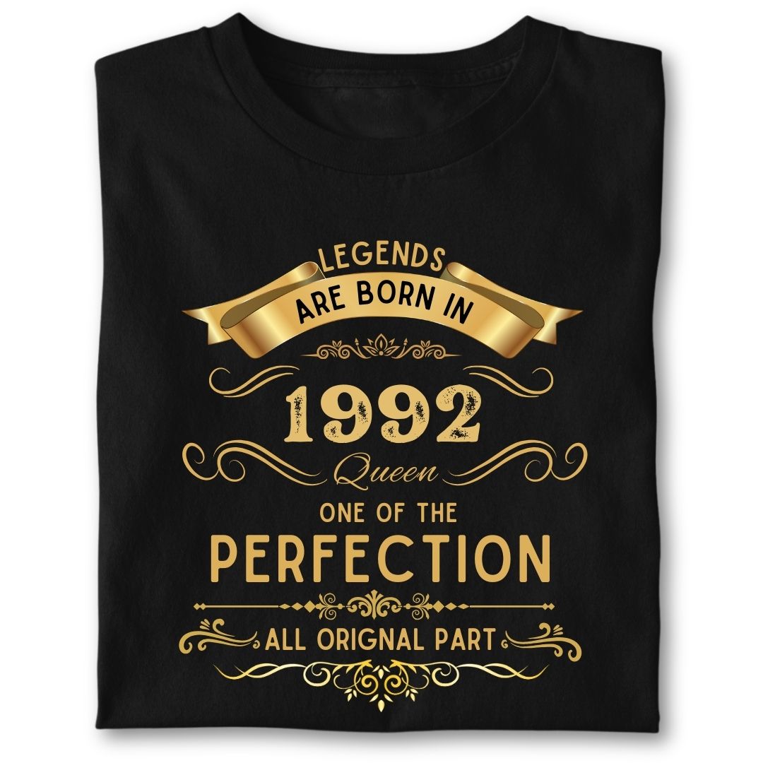 LEGENDS ARE BORN IN 1992 QUEEN GOLDEN