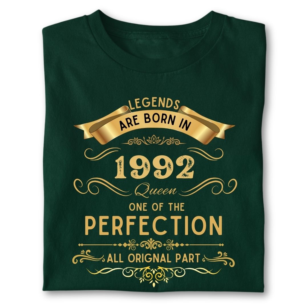 LEGENDS ARE BORN IN 1992 QUEEN GOLDEN