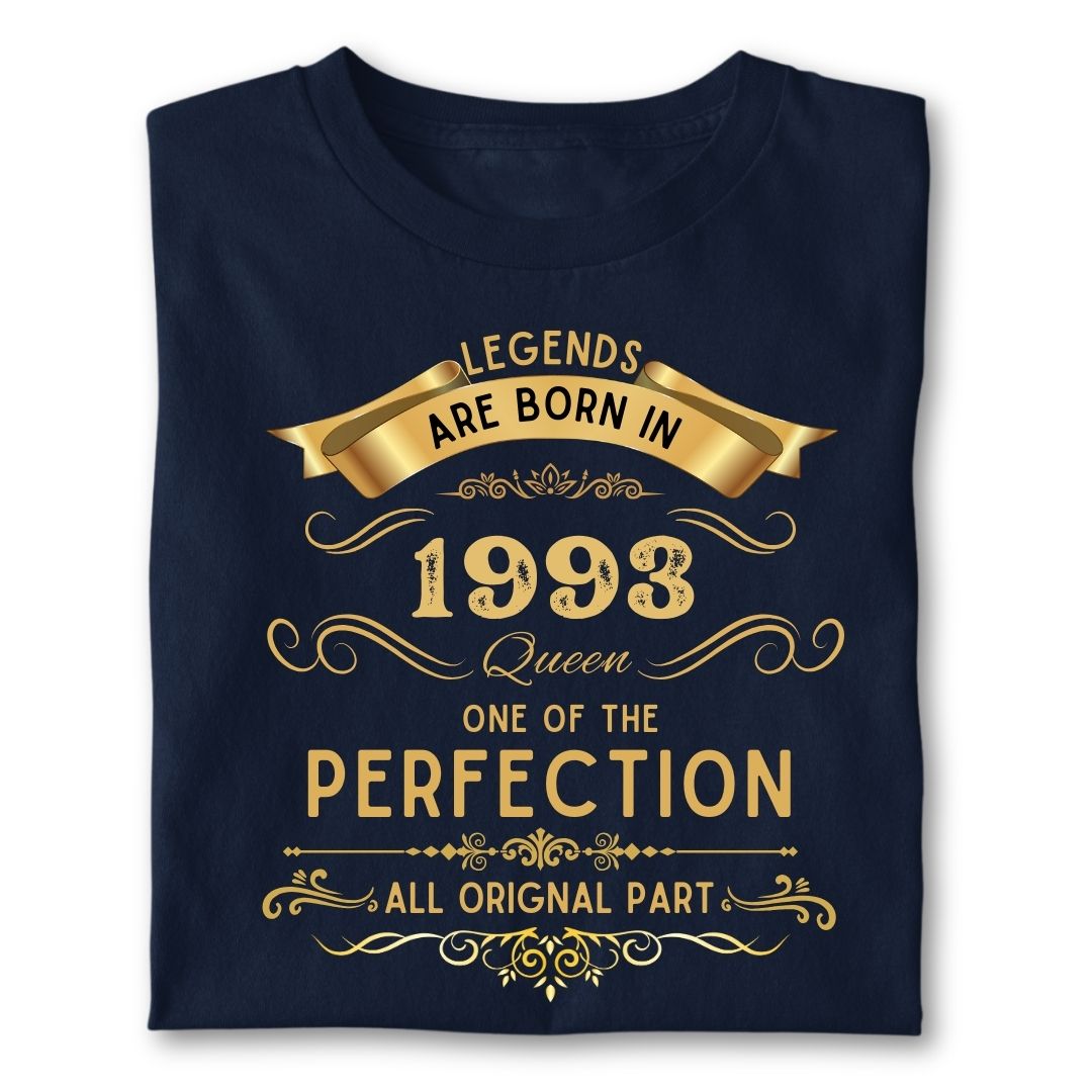 LEGENDS ARE BORN IN 1993 QUEEN GOLDEN
