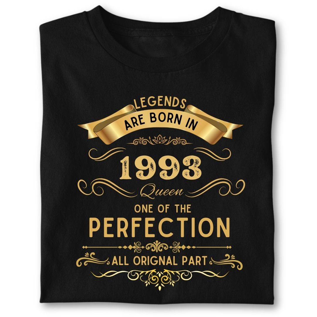 LEGENDS ARE BORN IN 1993 QUEEN GOLDEN