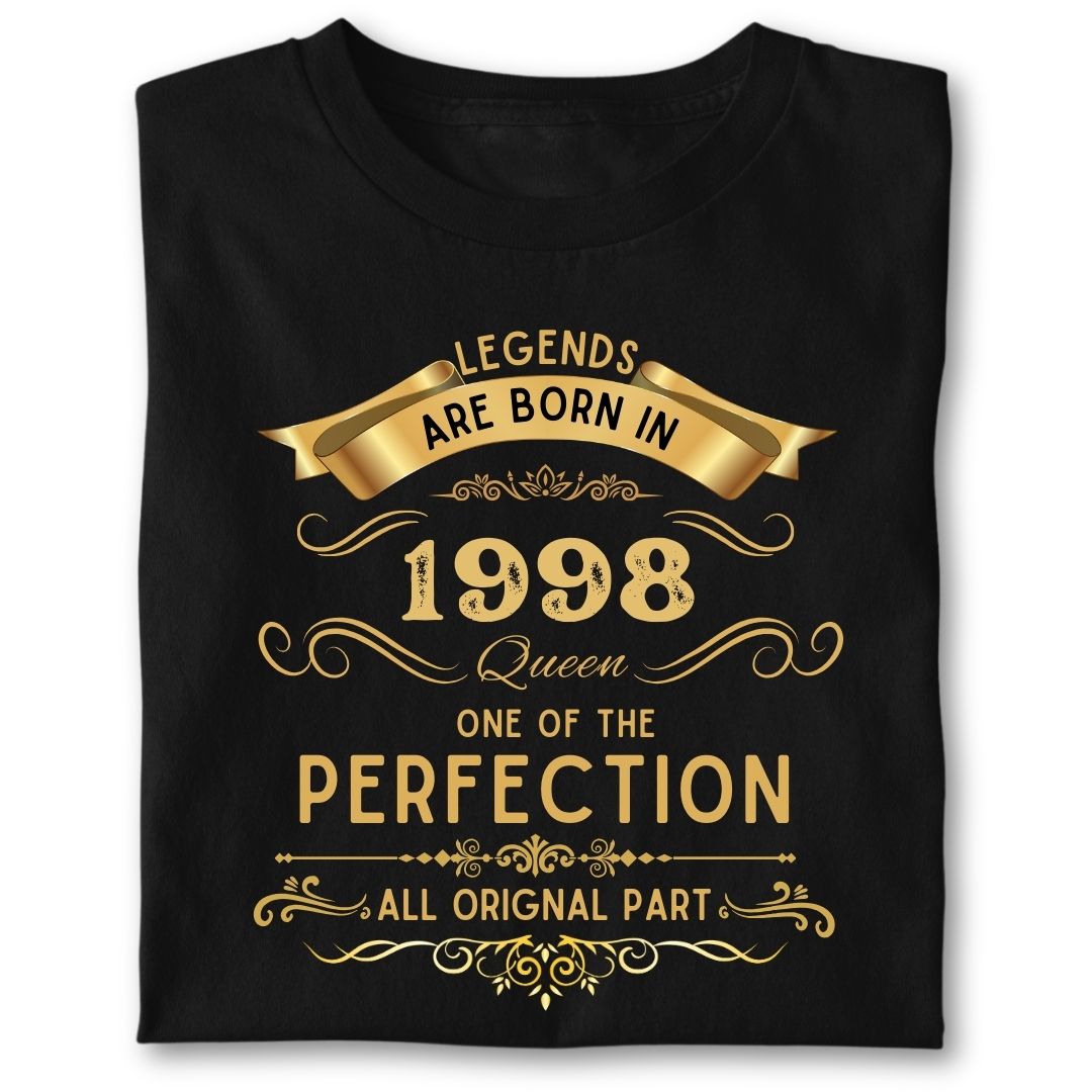 LEGENDS ARE BORN IN 1998 QUEEN GOLDEN