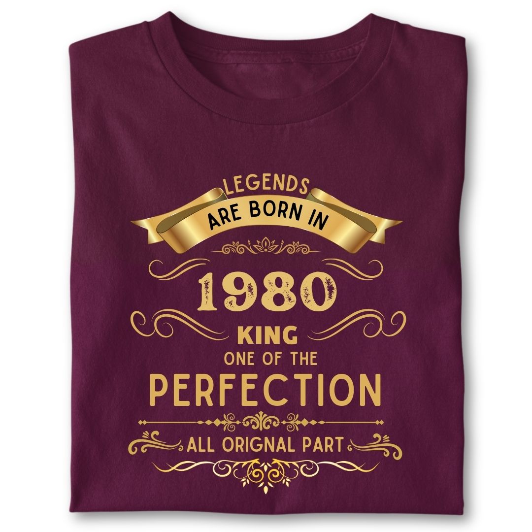 LEGENDS ARE BORN IN 1980 KING GOLDEN