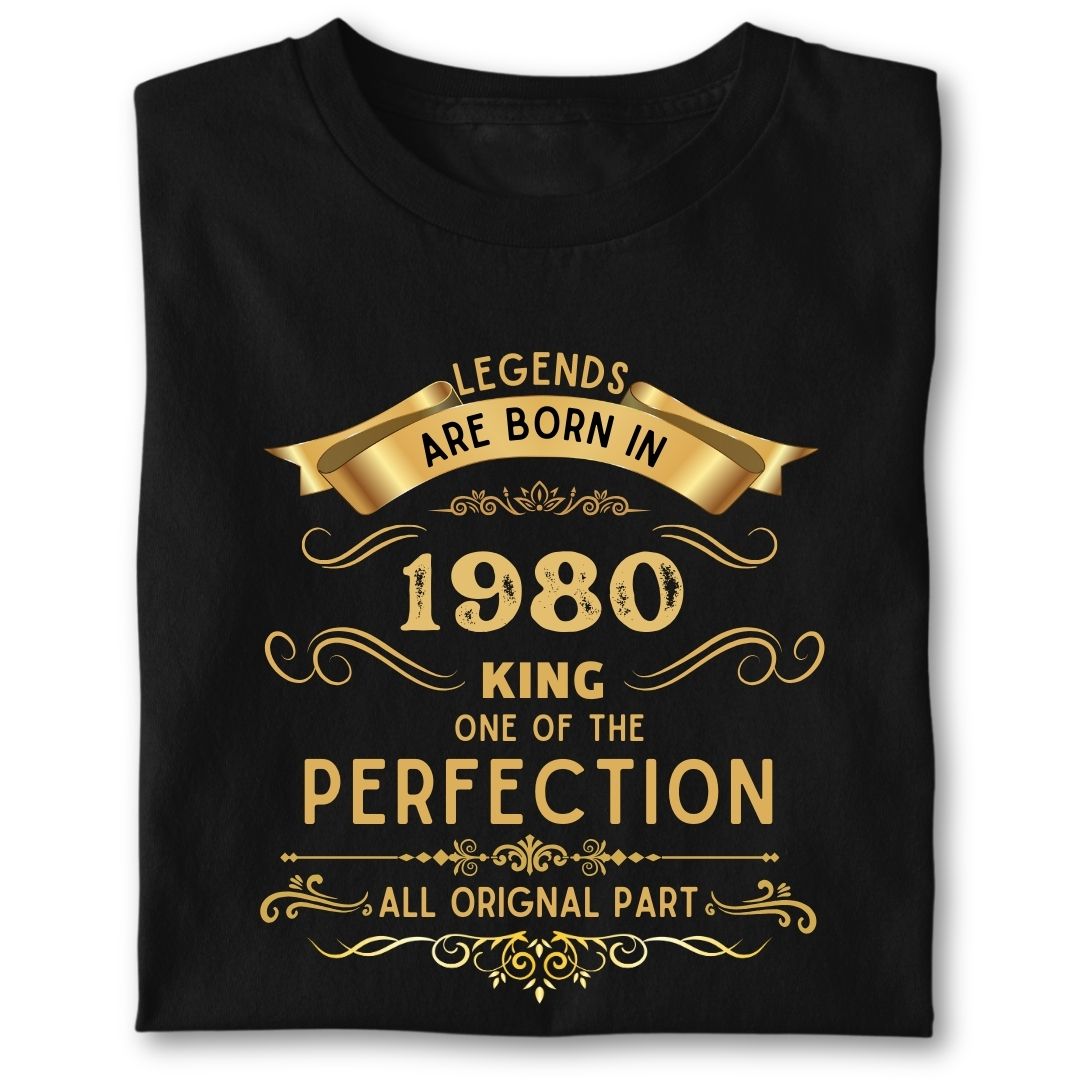 LEGENDS ARE BORN IN 1980 KING GOLDEN