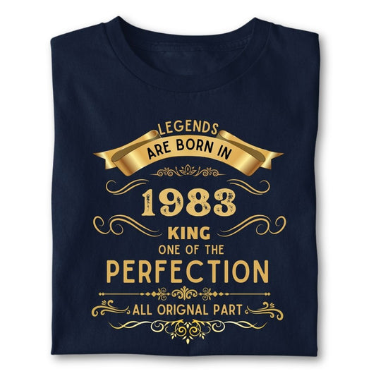 LEGENDS ARE BORN IN 1983 KING GOLDEN