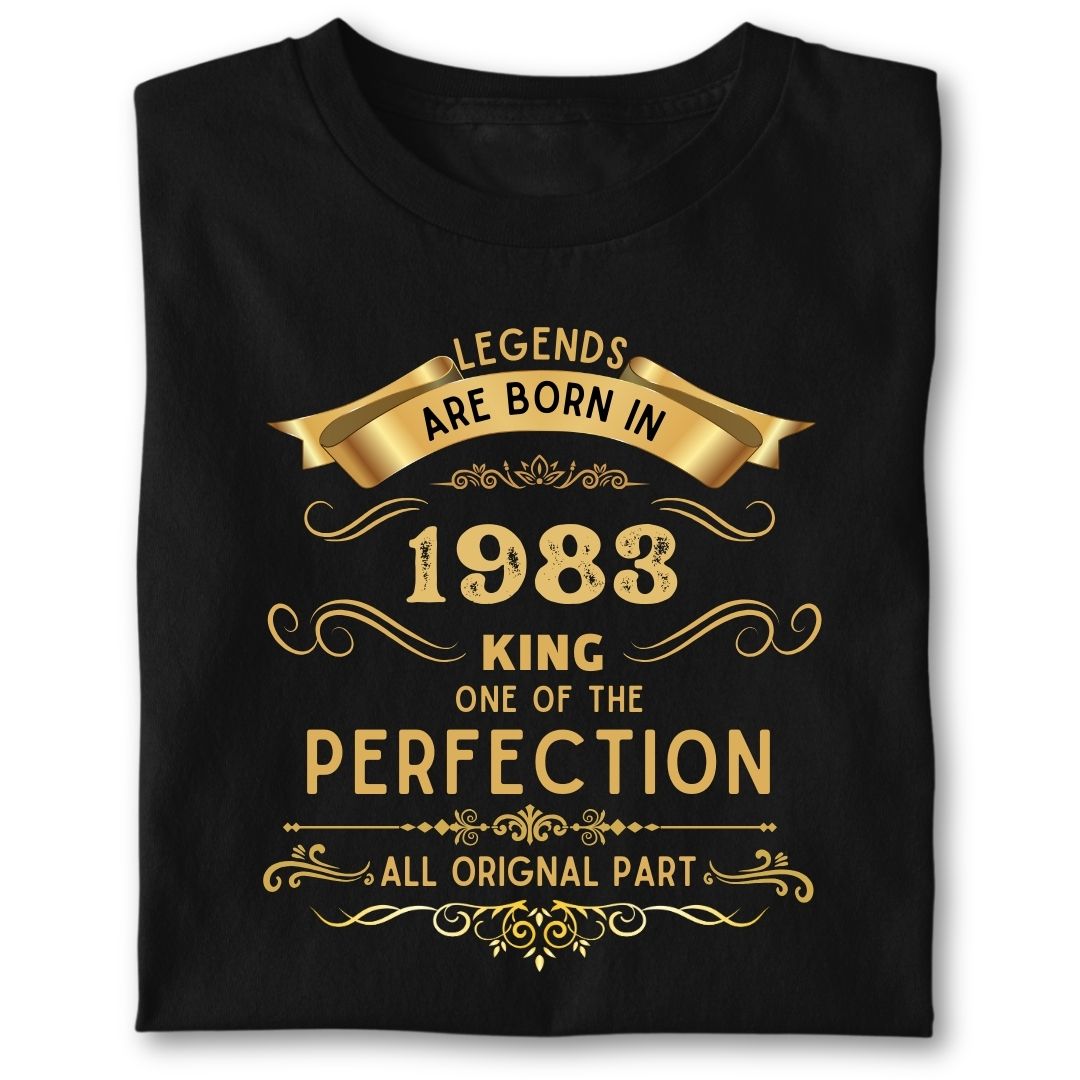LEGENDS ARE BORN IN 1983 KING GOLDEN
