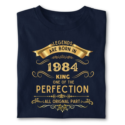 LEGENDS ARE BORN IN 1984 KING GOLDEN