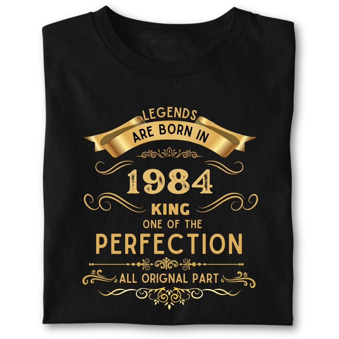 LEGENDS ARE BORN IN 1984 KING GOLDEN