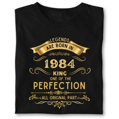 LEGENDS ARE BORN IN 1984 KING GOLDEN