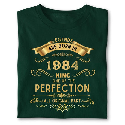 LEGENDS ARE BORN IN 1984 KING GOLDEN