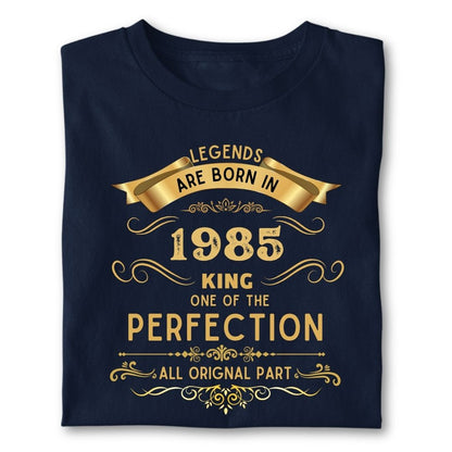 LEGENDS ARE BORN IN 1985 KING GOLDEN