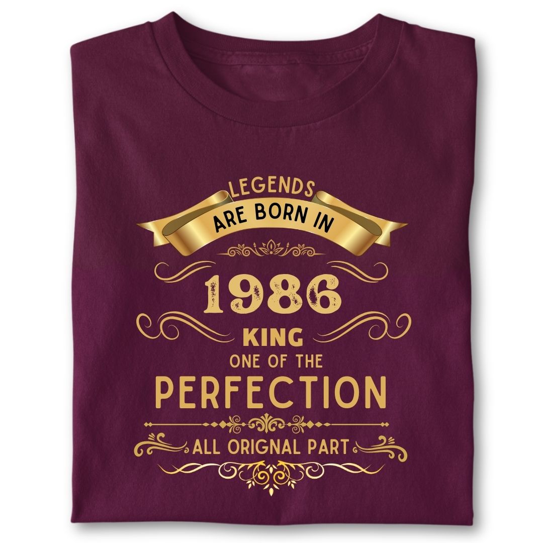 LEGENDS ARE BORN IN 1986 KING GOLDEN