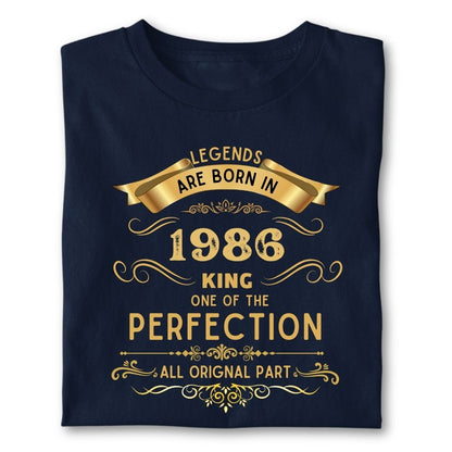 LEGENDS ARE BORN IN 1986 KING GOLDEN