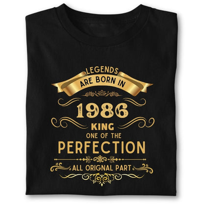 LEGENDS ARE BORN IN 1986 KING GOLDEN