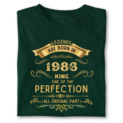 LEGENDS ARE BORN IN 1986 KING GOLDEN