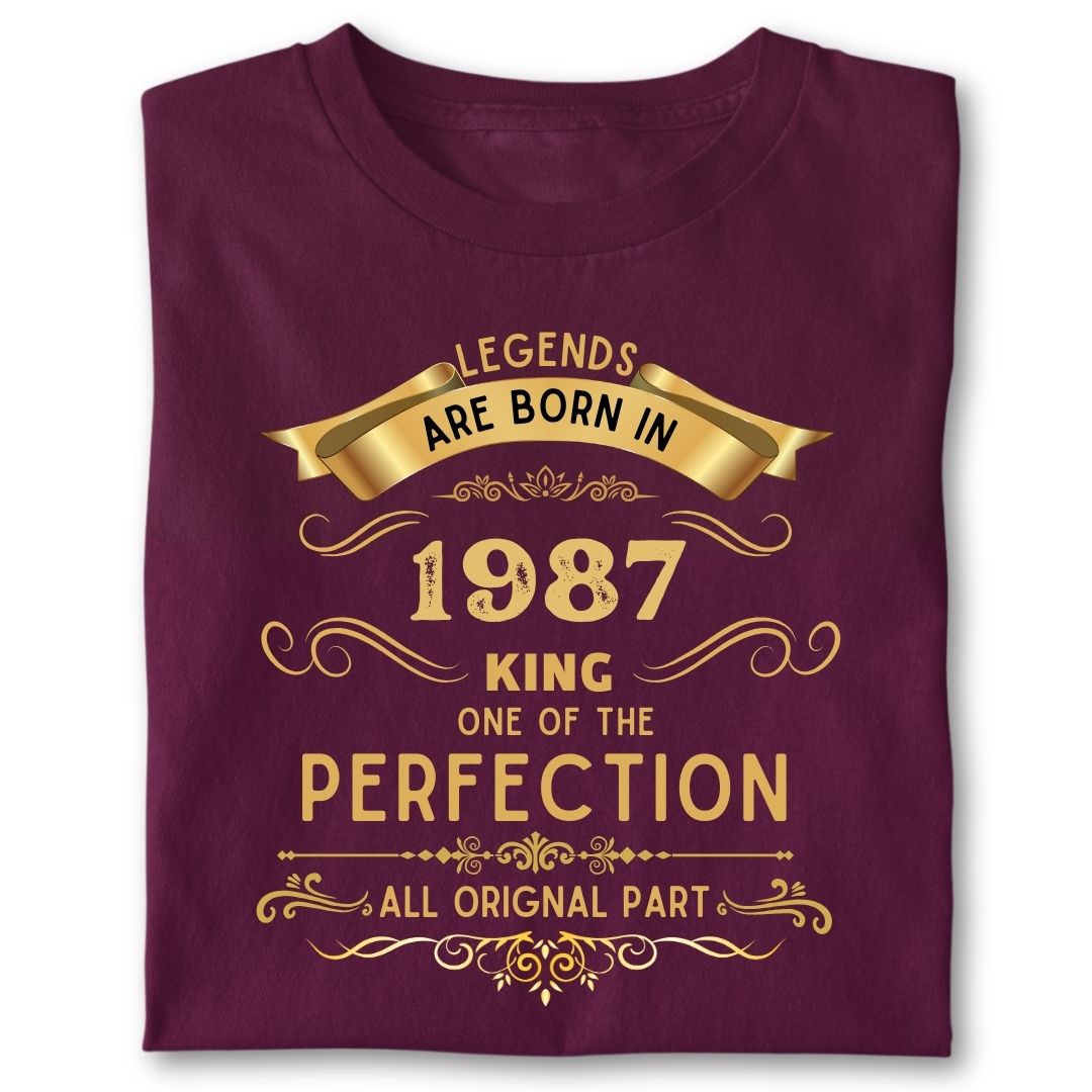 LEGENDS ARE BORN IN 1987 KING GOLDEN