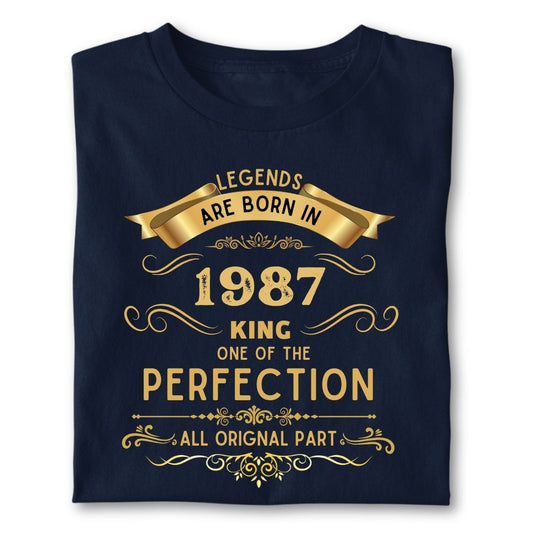 LEGENDS ARE BORN IN 1987 KING GOLDEN