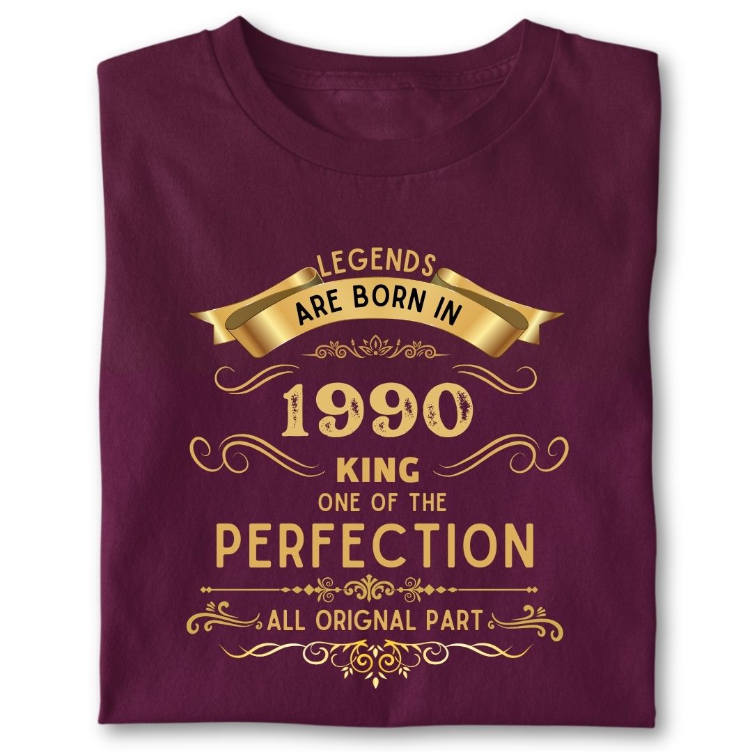 LEGENDS ARE BORN IN 1990 KING GOLDEN