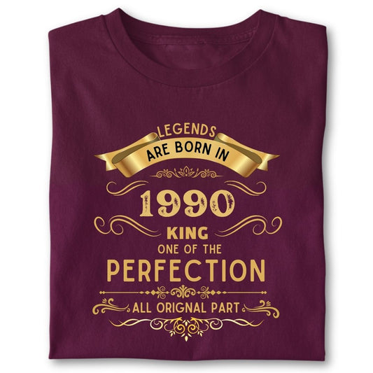 LEGENDS ARE BORN IN 1990 KING GOLDEN