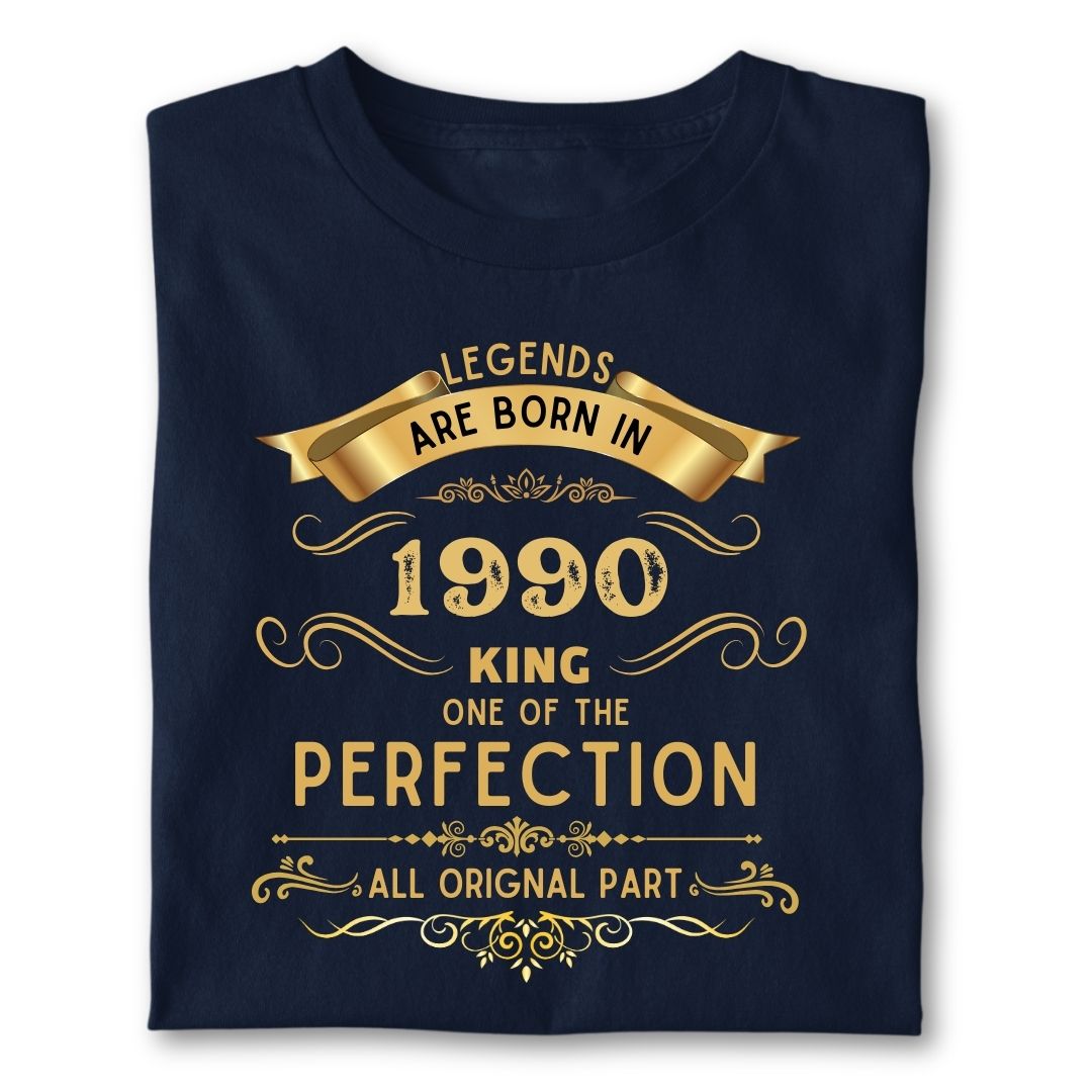 LEGENDS ARE BORN IN 1990 KING GOLDEN