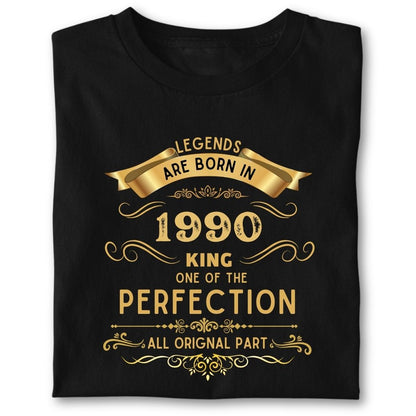 LEGENDS ARE BORN IN 1990 KING GOLDEN