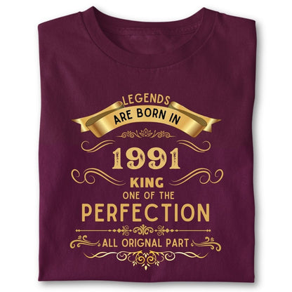 LEGENDS ARE BORN IN 1991 KING GOLDEN
