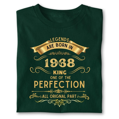 LEGENDS ARE BORN IN 1968 KING GOLDEN