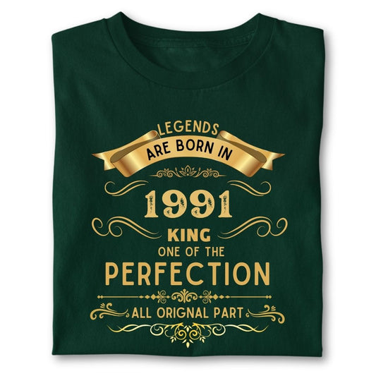 LEGENDS ARE BORN IN 1991 KING GOLDEN