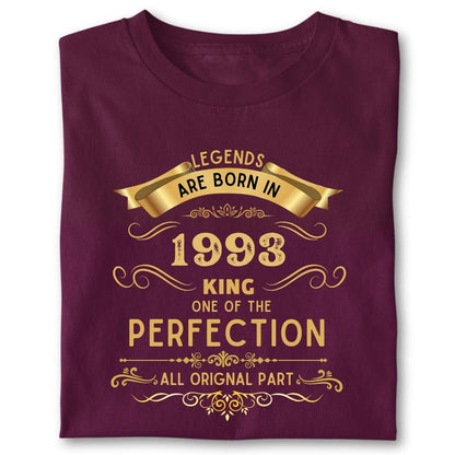 LEGENDS ARE BORN IN 1993 KING GOLDEN
