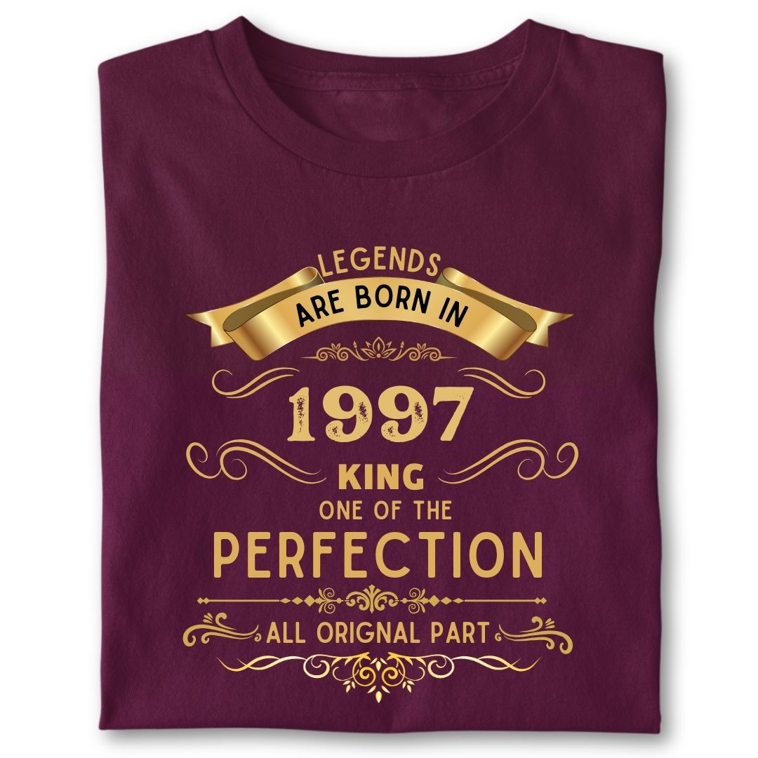 LEGENDS ARE BORN IN 1997 KING GOLDEN