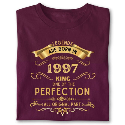 LEGENDS ARE BORN IN 1997 KING GOLDEN