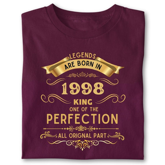 LEGENDS ARE BORN IN 1998 KING GOLDEN