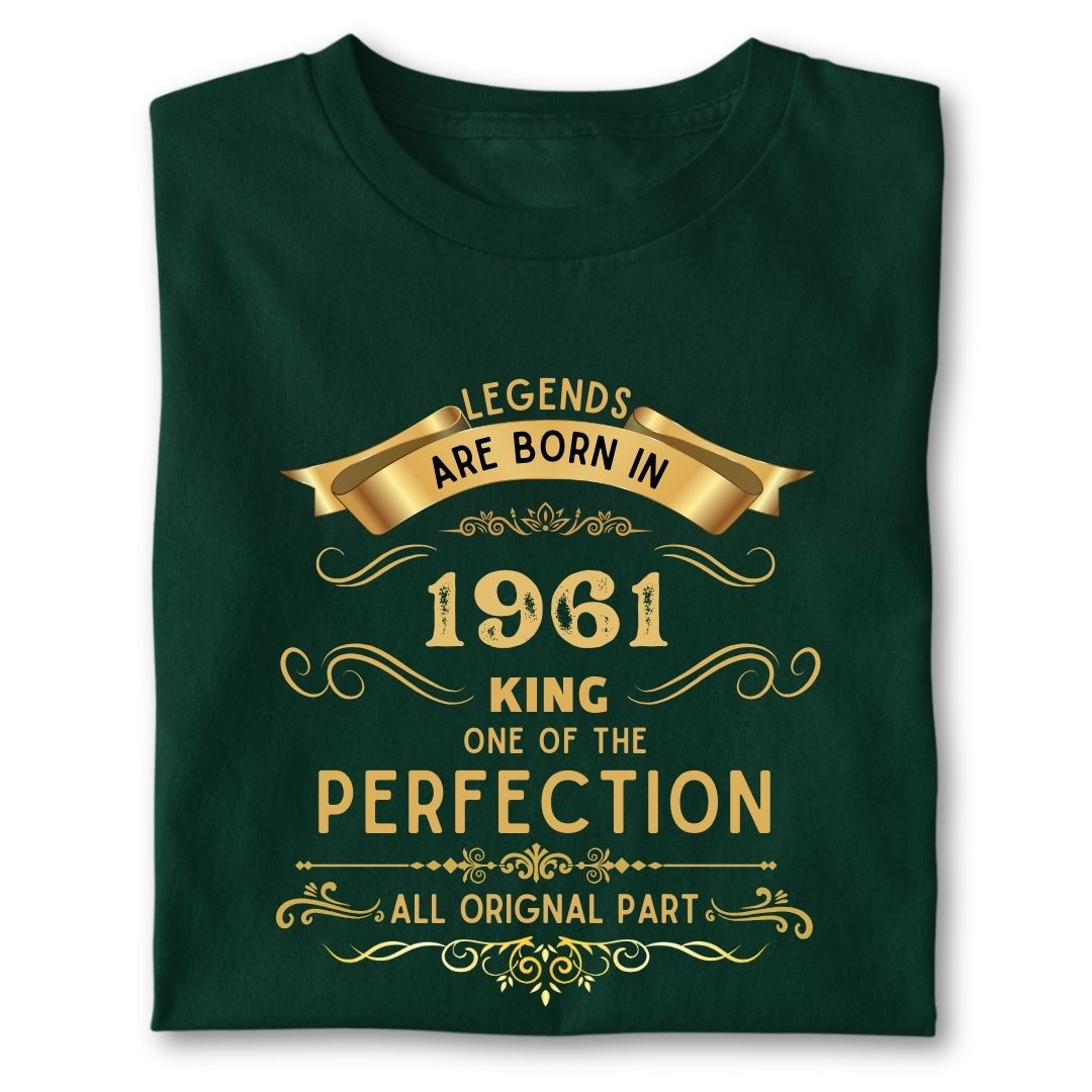 LEGENDS ARE BORN IN 1961 KING GOLDEN