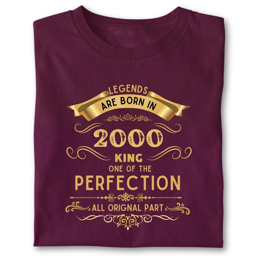 LEGENDS ARE BORN IN 2000 KING GOLDEN