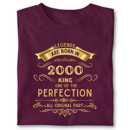 LEGENDS ARE BORN IN 2000 KING GOLDEN
