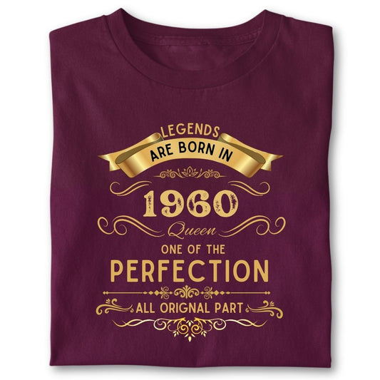 LEGENDS ARE BORN IN 1960 QUEEN GOLDEN