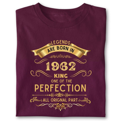 LEGENDS ARE BORN IN 1962 KING GOLDEN
