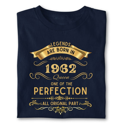 LEGENDS ARE BORN IN 1962 QUEEN GOLDEN