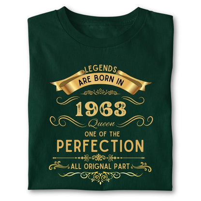 LEGENDS ARE BORN IN 1963 QUEEN GOLDEN