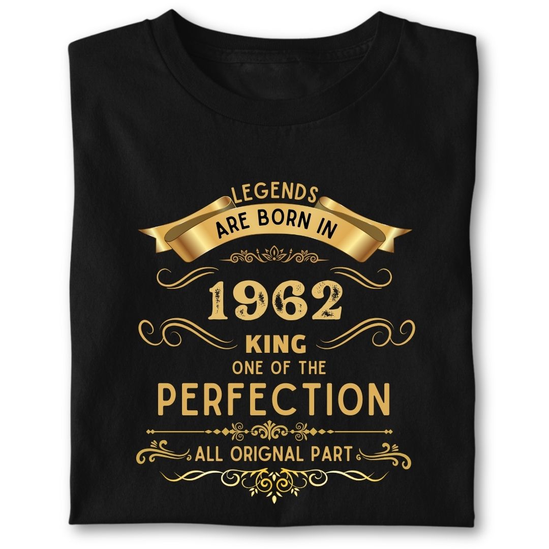 LEGENDS ARE BORN IN 1962 KING GOLDEN