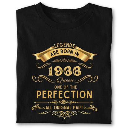 LEGENDS ARE BORN IN 1966 QUEEN GOLDEN