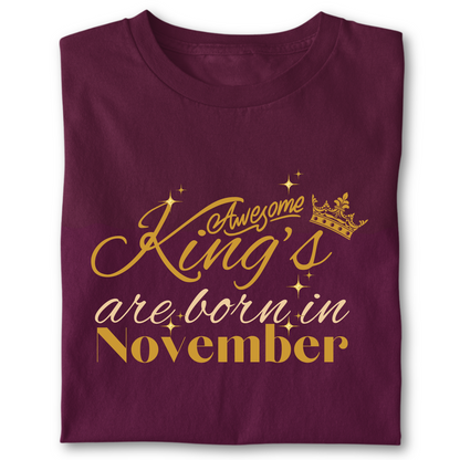Awesome king are born in November