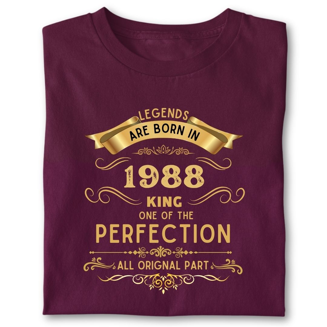 LEGENDS ARE BORN IN 1988 KING GOLDEN