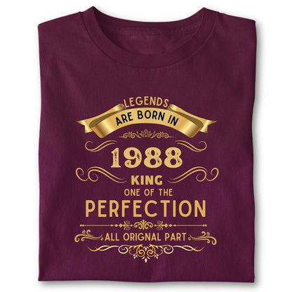 LEGENDS ARE BORN IN 1988 KING GOLDEN