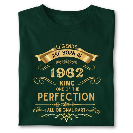 LEGENDS ARE BORN IN 1962 KING GOLDEN