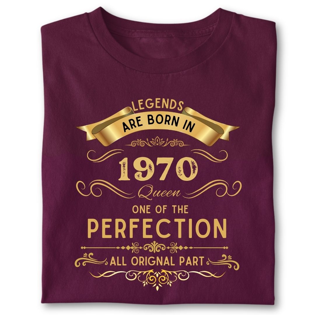 LEGENDS ARE BORN IN 1970 QUEEN GOLDEN