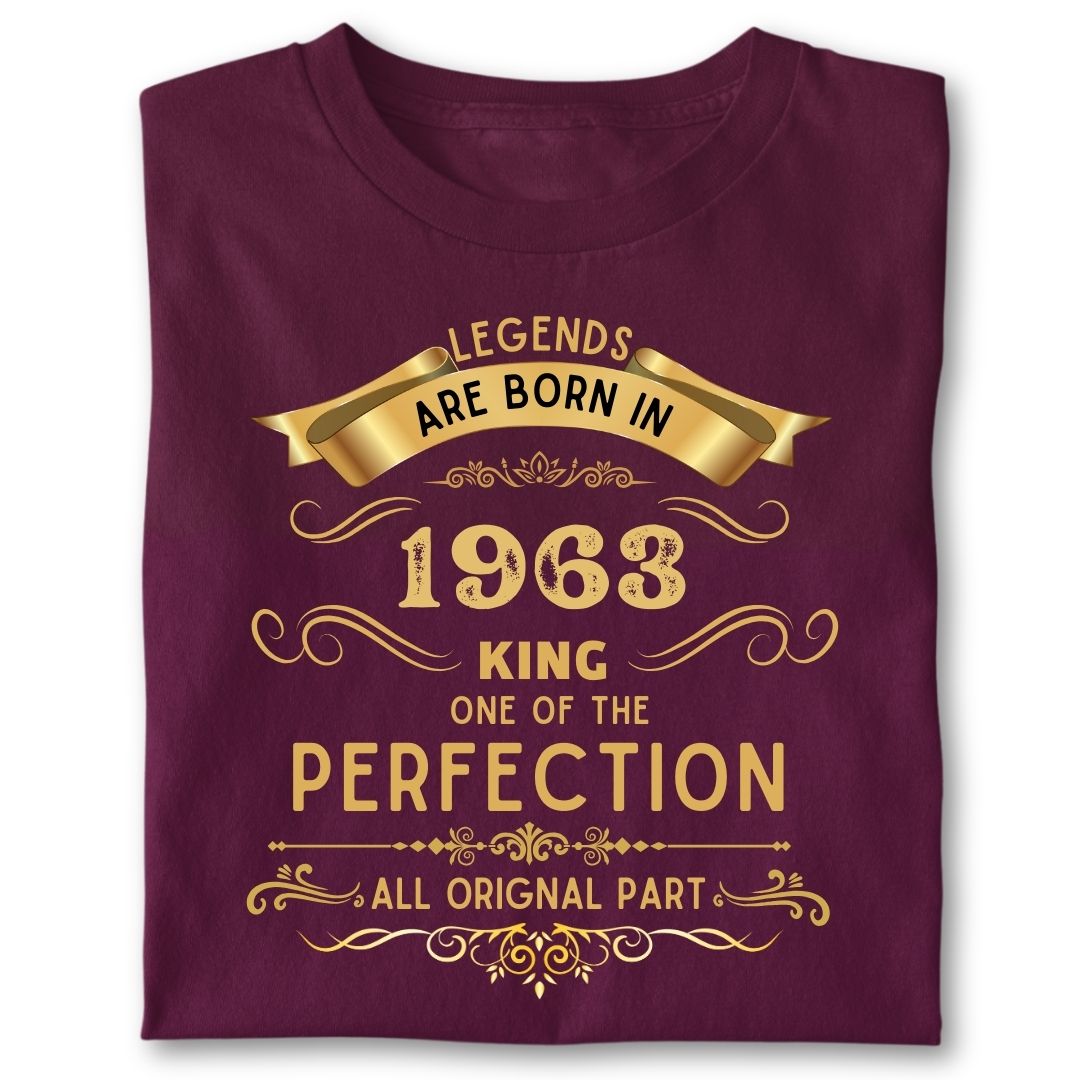 LEGENDS ARE BORN IN 1963 KING GOLDEN