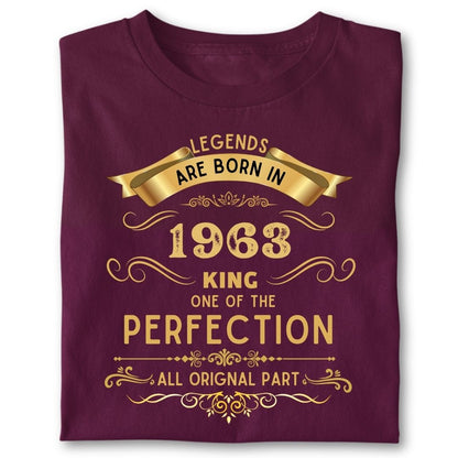 LEGENDS ARE BORN IN 1963 KING GOLDEN