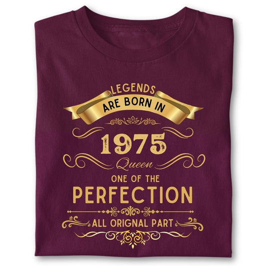 LEGENDS ARE BORN IN 1975 QUEEN GOLDEN