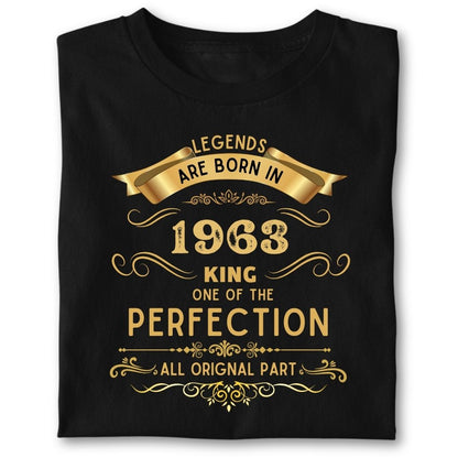 LEGENDS ARE BORN IN 1963 KING GOLDEN
